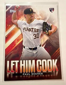 Pirates Paul Skenes Mint 2024 Topps Update Let Him Cook Insert Rookie Card RC - Bild 1 von 1