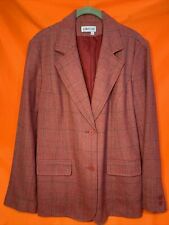 JG Hook Red Long Sleeve Blazer Women's Size 12 Lined 2 Button Vintage