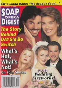 Soap Opera Digest Aug 1 1995 AUSTIN PECK-CHRISTIE CLARK-PETER RECKELL-LINDA DAN0 - Foto 1 di 1