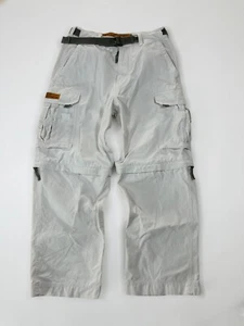 Abercrombie & Fitch Paratroops Cargo Cream Pants Mens Size Small 30" Waist - Picture 1 of 13
