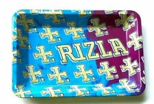 RAW RIZLA BULLDOG SMOKING Metal Small Rolling Tray Papers Accessories Gift  