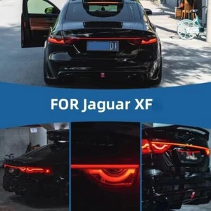 LED Rear Bumper Red Through Brake Light Lamp Fits For Jaguar XF XFR 2016-2023 - Picture 1 of 6