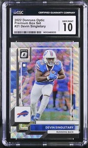 2022 Optic Devin Singletary Premium Box Set /300 #21 CGC 10 - Picture 1 of 2