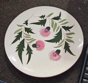 1950’s Stangl Pottery Pink Thistle 10" Dinner Plates set of 4 MCM Excellent - Picture 1 of 1
