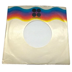 Kirshner Records Company Sleeve 45 RPM Columbia Vinyl Rainbow Wave Glossy  - Picture 1 of 4