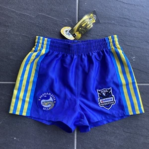 NRL Parramatta Eels Shorts Youth Size 10 BNWT Football Rugby League - Picture 1 of 11