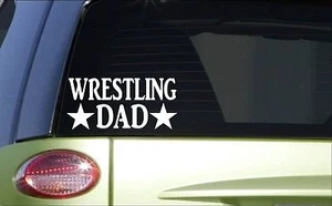 Calcomanía uniforme casco de 8 pulgadas Wrestling Dad *H895* - Imagen 1 de 1