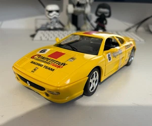 Ferrari F355 Majorette 1:18 Diecast Modelo Coche Amarillo Nuevo En Caja, Raro - Imagen 1 de 12