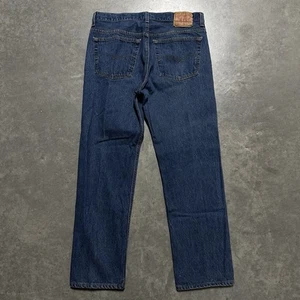 Pantalones de mezclilla vintage Levis 501 botón mosca azul oscuro talla EE. UU. 34x30 501xx años 90 - Imagen 1 de 8