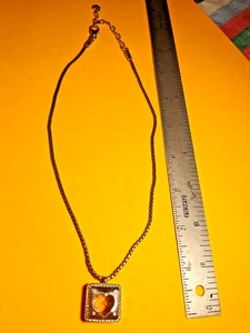 Vintage Brighton Chain Necklace Heart In A Locket Style Pendant - Picture 1 of 6