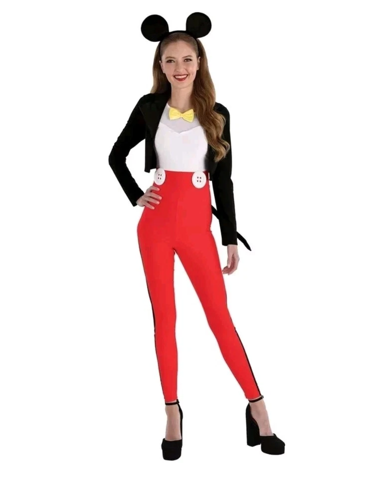 Disfraz de Mickey Mouse Disney para mujer talla M (6-8) Nuevo en paquete Foto 1 de 3