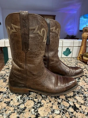 Lucchese Bootmaker Sunset Roper, Mad Dog Leather in Chocolate. CL6510 Size 9.5D - Image 1 of 4