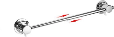 Выдвижной 17-28 дюймов присоска полотенце бар, ванна душ полотенце держатель душа D... - Изображение 1 из 4