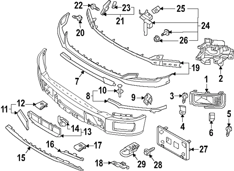 Anillo moldeado superior original Ford W722527-S450B Foto 1 de 1