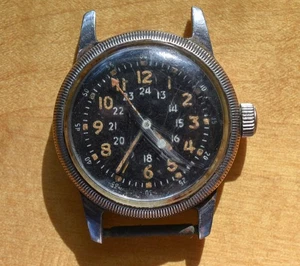 Vintage WALTHAM A-17 Korean War Military Issued Watch AS IS REPAIR - Picture 1 of 3