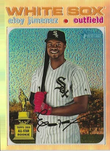 2020 Topps Heritage - Chrome Refractor #THC-494 Eloy Jimenez /571 - Picture 1 of 2