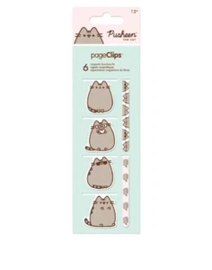 NWT! Pusheen the Cat Magnetic Page Clips 6-pack Multi-Color - Picture 1 of 1