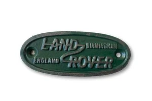 Gusseisen antik Stil Land Rover grün oval Tür Wandplakette - Bild 1 von 7
