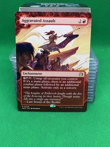 MTG Aggravated Assault Wilds of Eldraine: Enchanting Tales WOT R 0039 - Picture 1 of 1