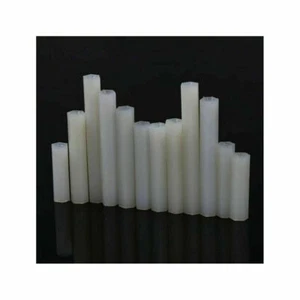 White Nylon Hex Column Female Thread Spacer Standoff Screw/Nut Pillar M2-M4  - Picture 1 of 8