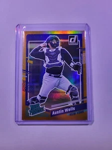 2023 Panini Donruss Rated Prospect Holo Orange Austin Wells #83 - Picture 1 of 2