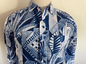 J. McLaughlin NEW MEN'S GRAMERCY SPORT LINEN CASUAL SHIRT SIZE L - Picture 1 of 13