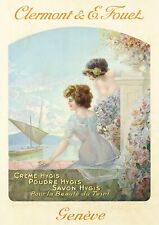 Clermont Fouet 1900 Vintage Art Nouveau Print Poster Wall Art Picture A4 size