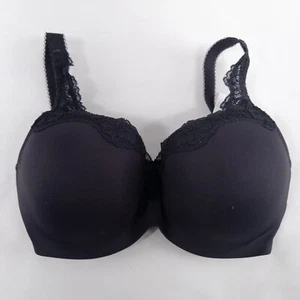 New Le Mystere Bra 32G Black Full Fit Underwire Lightly Padded Lace Tisha - Picture 1 of 8
