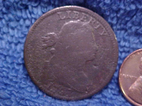 1797 US Large Cent S-138 LDS Bulged die .  LwcAP Cover