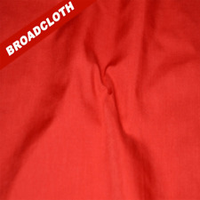 Red Polyester Cotton Broadcloth Fabric - 60" Wide - Sold by the Yard