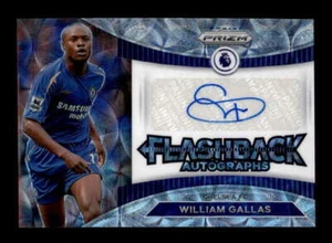 WILLIAM GALLAS 2022/23 PRIZM PREMIER LEAGUE FLASHBACK ALCANCE FÚTBOL AUTOMÁTICO BD7232 - Imagen 1 de 1