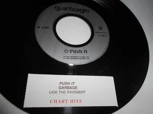 Garbage Push It Mint- 7"  1998 Jukebox Promo Rare Lick the Pavement Mush 28SH - Picture 1 of 4