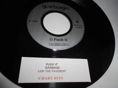 Garbage Push It Mint- 7"  1998 Jukebox Promo Rare Lick the Pavement Mush 28SH - Image 1 of 4