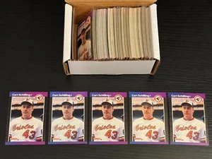 (226) 1989 Donruss #635 Curt Schilling Rookie cards lot RC, *SEWALL* - Picture 1 of 2