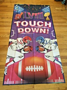 Banner Flag Football NFL Super LV III 3’x6’ “Touch Down” man cave decor, New - Picture 1 of 1