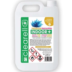 Clearell 5L INDOOR Premium Paraffin Class 1 BS2869C1 Heater Lamp Oil 5 Litres C1 - Picture 1 of 17