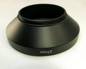 37mm Metal Sturdy LENS hood Wide Angle for  screw w/ threaded in front rim 58mm - Picture 1 of 8