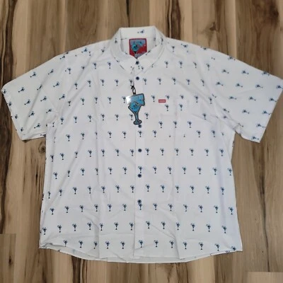 Dixxon Flannel Co Shirt Mens 5XL White Gnartini Short Sleeve Button Up Casual - Image 1 of 4