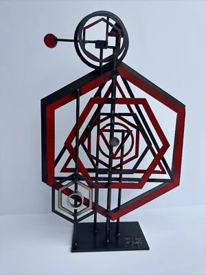 弗兰克·科塔加州现代立方几何艺术抽象金属 — 第 1/4 张图片