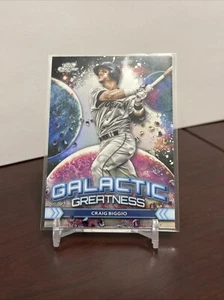 2024 Topps Chrome Cosmic Craig Biggio #GG-23 Galactic Greatness Houston Astros - Picture 1 of 2