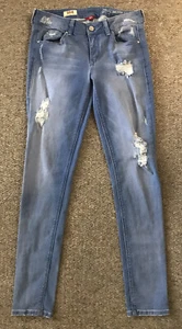 NWOT SOLD DESIGN LAB DISTRESSED SUPER SKINNY STRECH JEANS SIZE 4/27 - Picture 1 of 5
