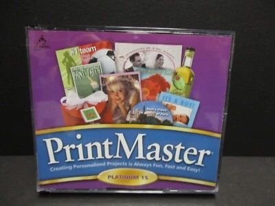 Print Master Platinum 15 Install CD plus 4 more CDs 5 TOTAL MINT - Image 1 of 4