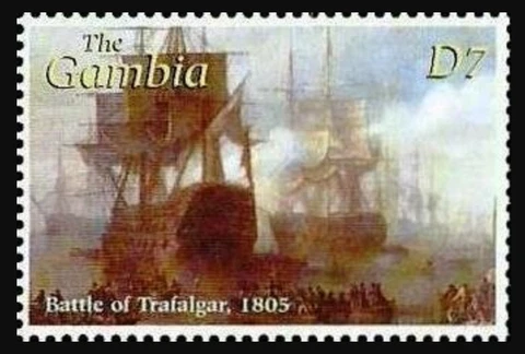 Gambia #SG4251 MNH 2001 Trafalgar 1805 [2541d Mi4553] Cover
