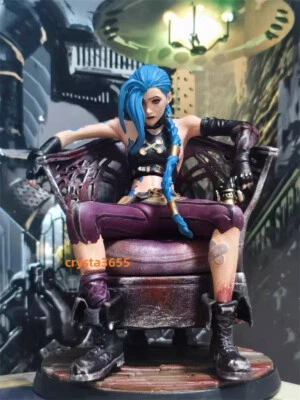 League of Legends Jinx Action Figure Statue Collectible Model 7CM Handmade 1/9 - Image 1 of 4