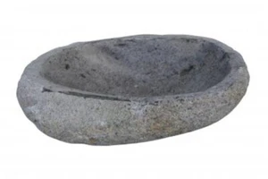 Vogeltränke Steinschale Naturstein Flussstein 20cm - Bild 1 von 3