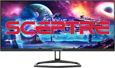 Sceptre 30-inch IPS Monitor 21:9 DisplayPort x2 up to 210Hz E305B-FU200T NEW - Image 1 of 4