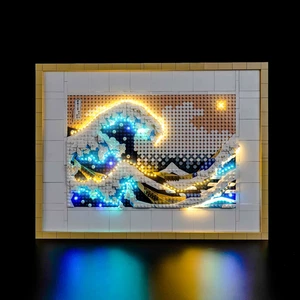 Kit d'éclairage LED pour LEGO ART The Great Wave (HOKUSAI) ¤ 31208 ¤ NEUF - Picture 1 of 12