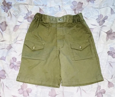 VTG Boy Scouts Of America Shorts size 16- 28" Waist Green Union Label Official - Image 1 of 2
