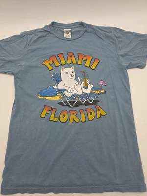 Rip N Dip T-Shirt Men Medium Blue Graphic Tee.#38671 - Image 1 of 4