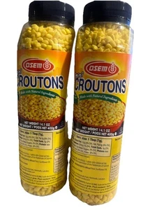 12/2024/ GEBEN Mini Croutons - 14,1oz 400g koscher Suppenmandel - frischer schneller Versand - Bild 1 von 2